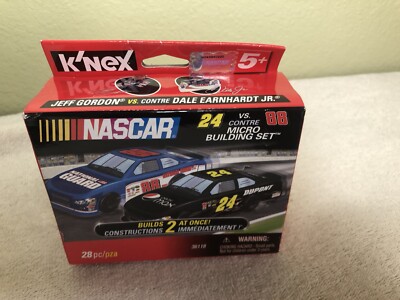 DALE EARNHARDT JR 88 VS JEFF GORDON 24 NASCAR K'NEX Micro Building