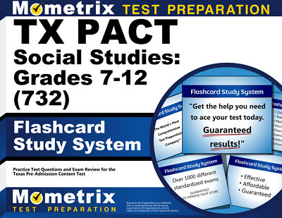 TX PACT Social Studies: Grades 7-12 (732) Flashcard Study System