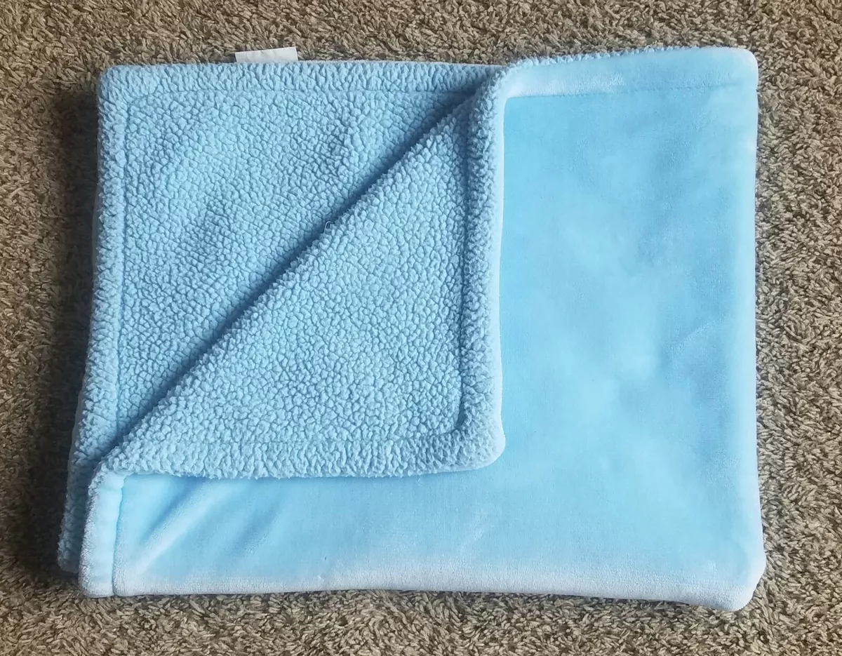 Light blue baby blanket online