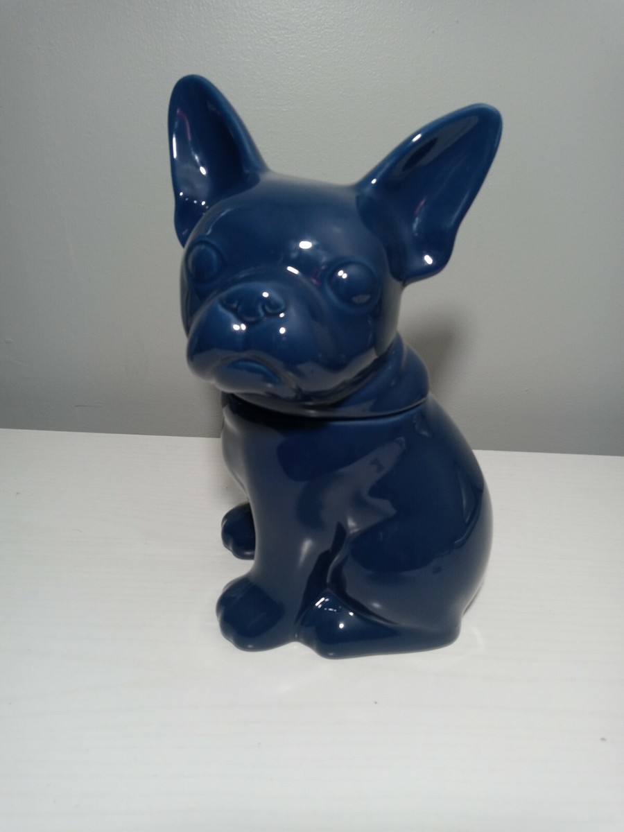 Target Threshold Navy Blue French Bulldog Stoneware Dog Treat