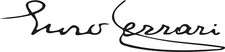 Enzo Ferrari Autograph Signature Vinyl Decal Sticker Car F140 Italy Racing