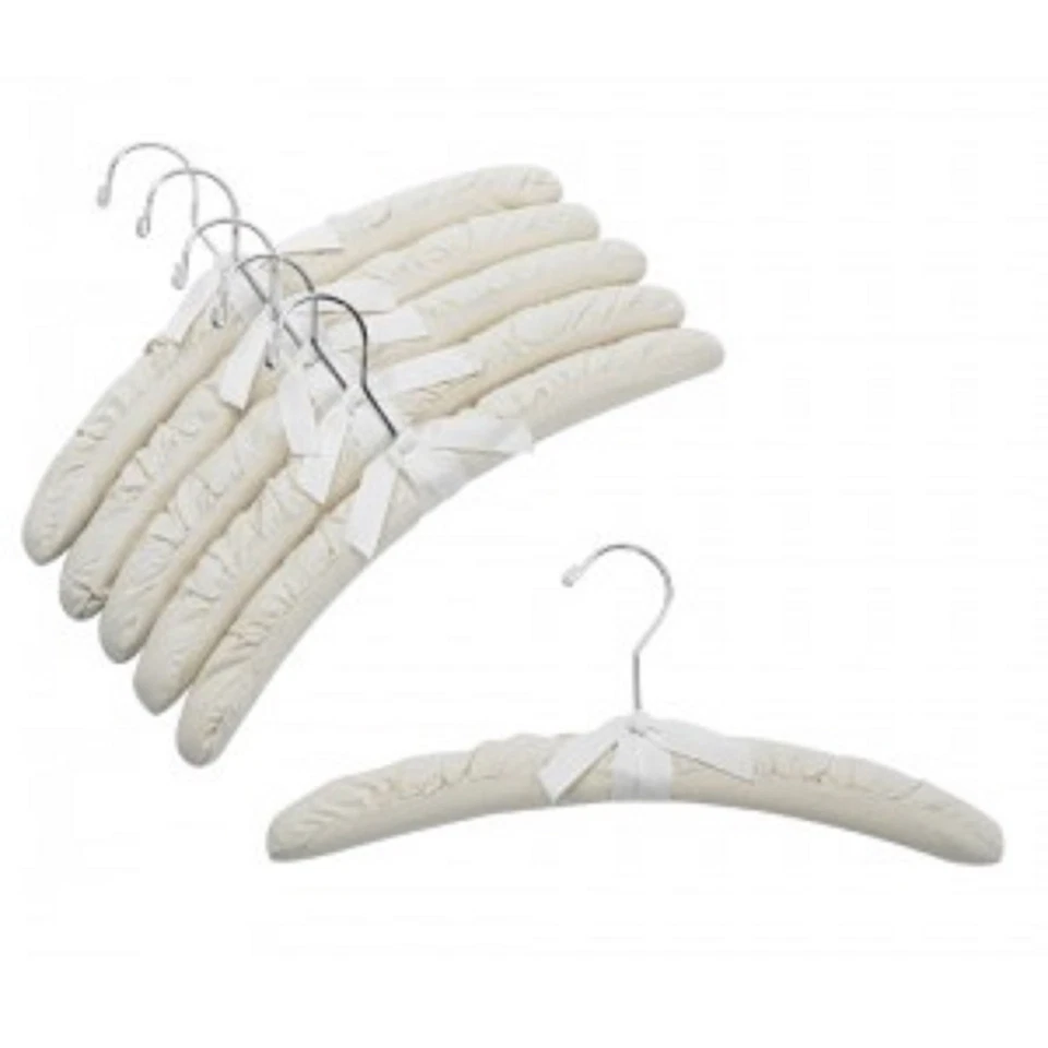 Only Hangers 15" Natural Cotton Canvas Hangers w/Chrome Hook 6pk