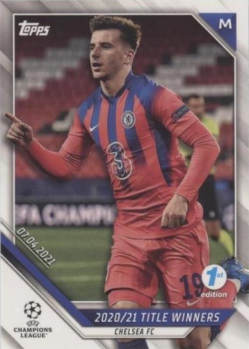 Mason Mount 2021-22 Topps Gold X Tyson Beck UEFA Champions League