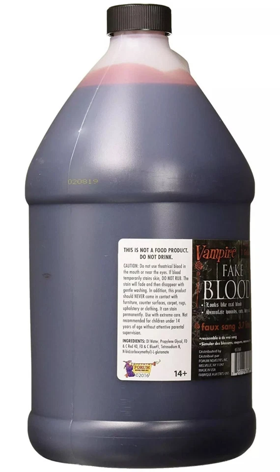 Theatrical Quality Fake Blood, 1 Gallon - Image 2 of 3