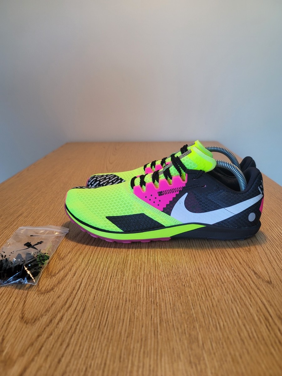 Size 9 Men Rival XC 6 Cross-Country Spikes Volt/Hyper Pink DX7999