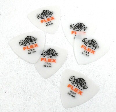 Dunlop Guitar Picks Flex Triangle 6 Picks .60mm Light (456P.60)