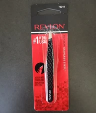 Revlon Tweezers #74210 Stainless Steel Accurate Shaping, Ships Fast NEW,