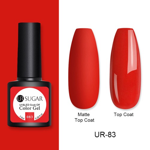 UR SUGAR 172 Colors UV Gel Polish Glitter Purple Top Base Gel Gel Varnish 7.5ml - Picture 79 of 119