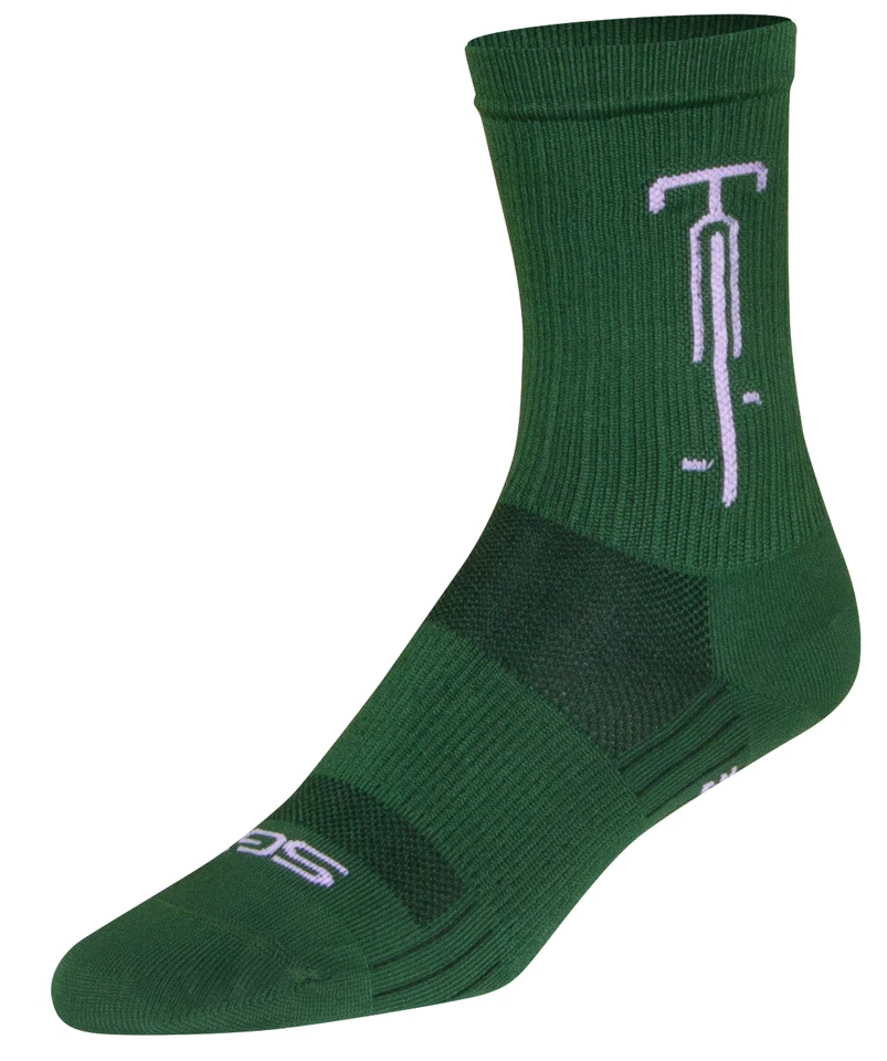 Socks - SockGuy - Steady Green L/XL 6" SGX Cycling/Running NEW - Image 2 of 4