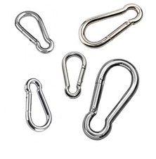 Karabinerhaken Edelstahl V4A Rostfrei - Salzwasserbest&auml;ndig - Bootskarabiner