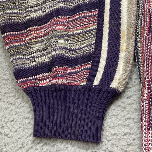 Vintage St. Criox Knits 90s Style Multicolor Vertical Stripe XL Sweater USA Made - Picture 6 of 13