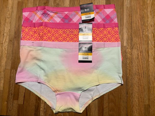 NWT No Boundaries 3-Pair Women's Boyshort Panties Sz L 11-13