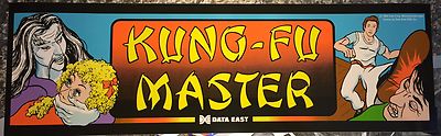 Kung Fu Master Arcade Marquee 26''x8''
