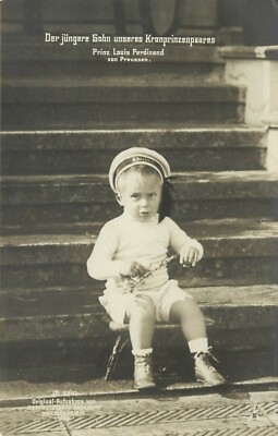 1909 RPPC German Royalty Crown Prince Wilhelms Youngest Son Louis Ferdinand 2247