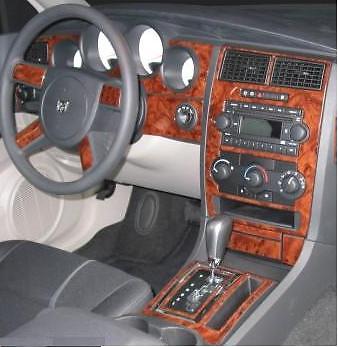 INTERIOR WOOD DASH TRIM KIT FITS DODGE CHARGER SXT SE R/T MAGNUM 2005 2006 2007 - Picture 1 of 8