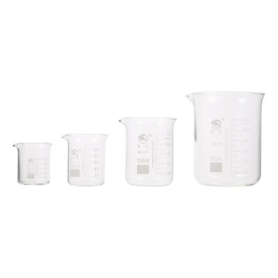 4 Pcs Beaker Experimental en ligne Equipment Measuring Cups Liquid Beakers with Scale