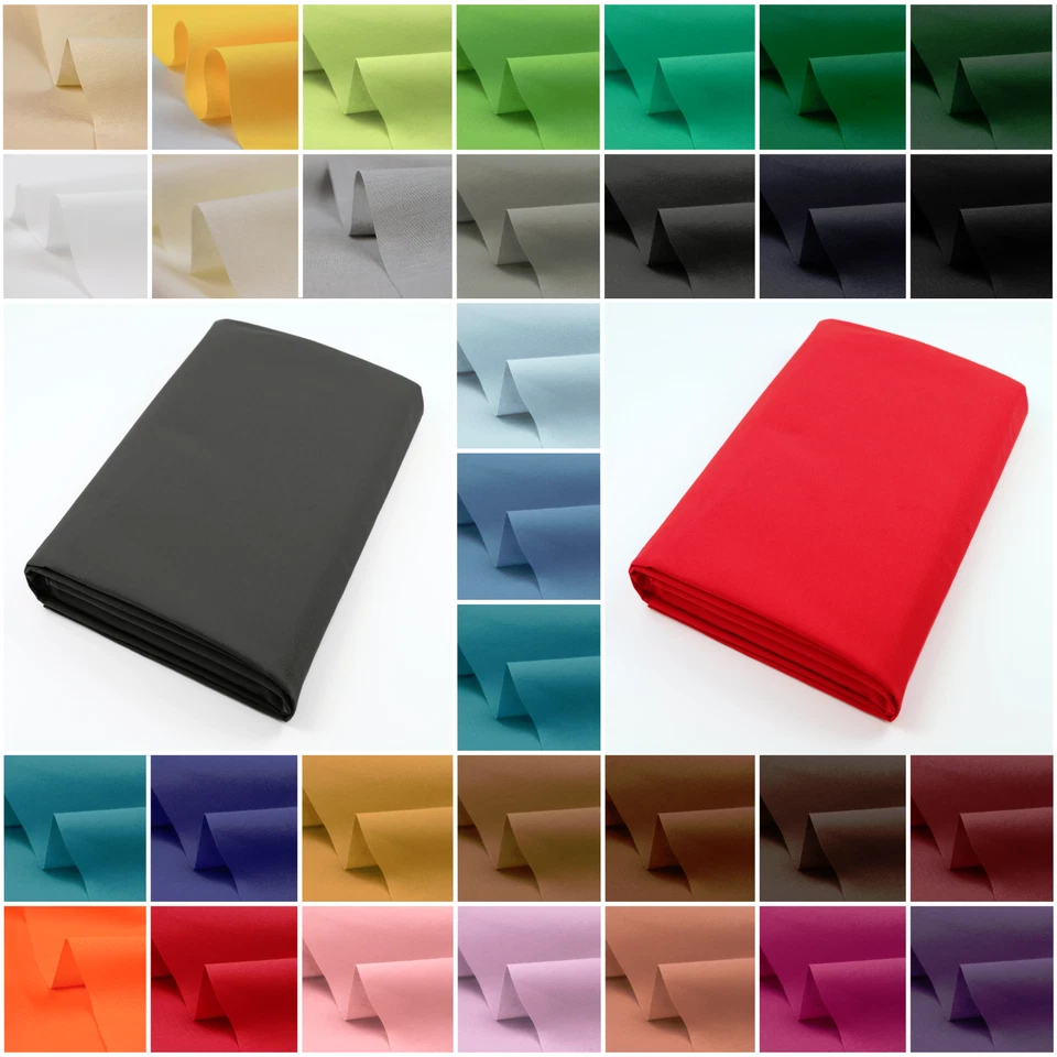 A-EXPRESS Plain 100% Cotton Fabric Sheeting Craft Quilting Sewing Linings 150cm 60" Wide