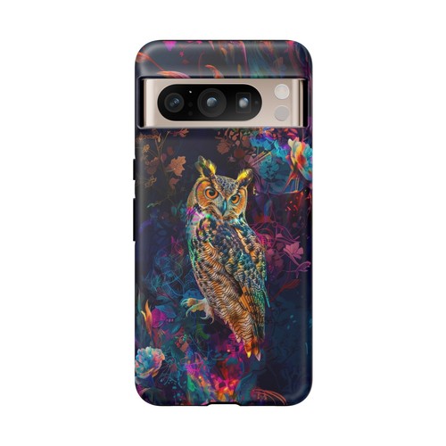 Ethereal Blue Owl Bird Abstract Phone Case for iPhone, Samsung Galaxy, Pixel - 第 159/173 張圖片
