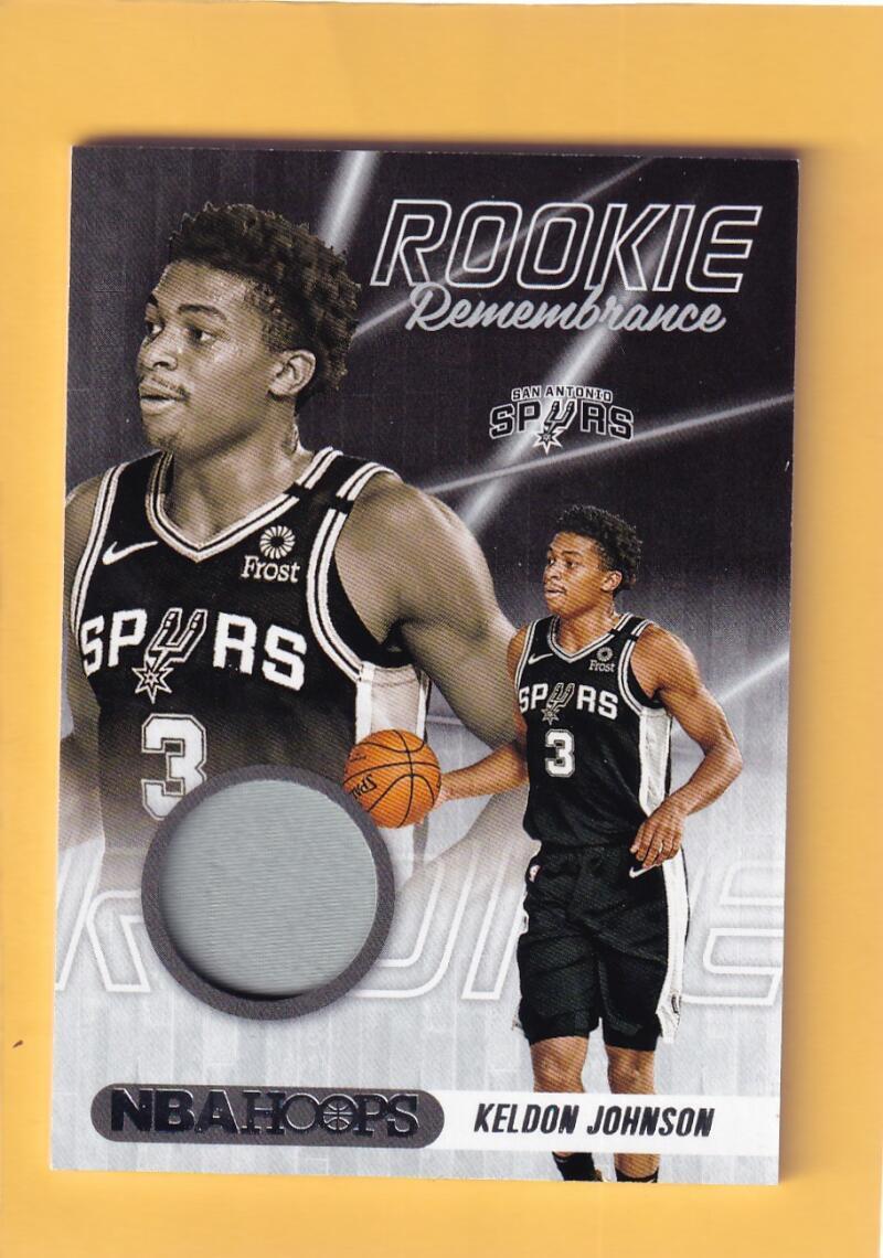 2020-21 Panini Hoops Rookie Remembrance #19 Keldon Johnson Spurs