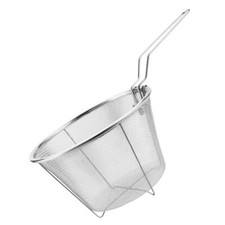 Deep Fry Basket 7 inch Round Wire Fry Basket Stainless Steel Deep Fry Basket ...