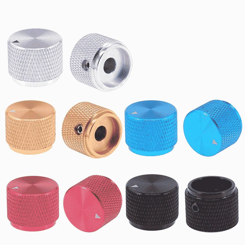 MARKENLOS Potenciómetro Botón Giratorio Aluminio, 20x15mm