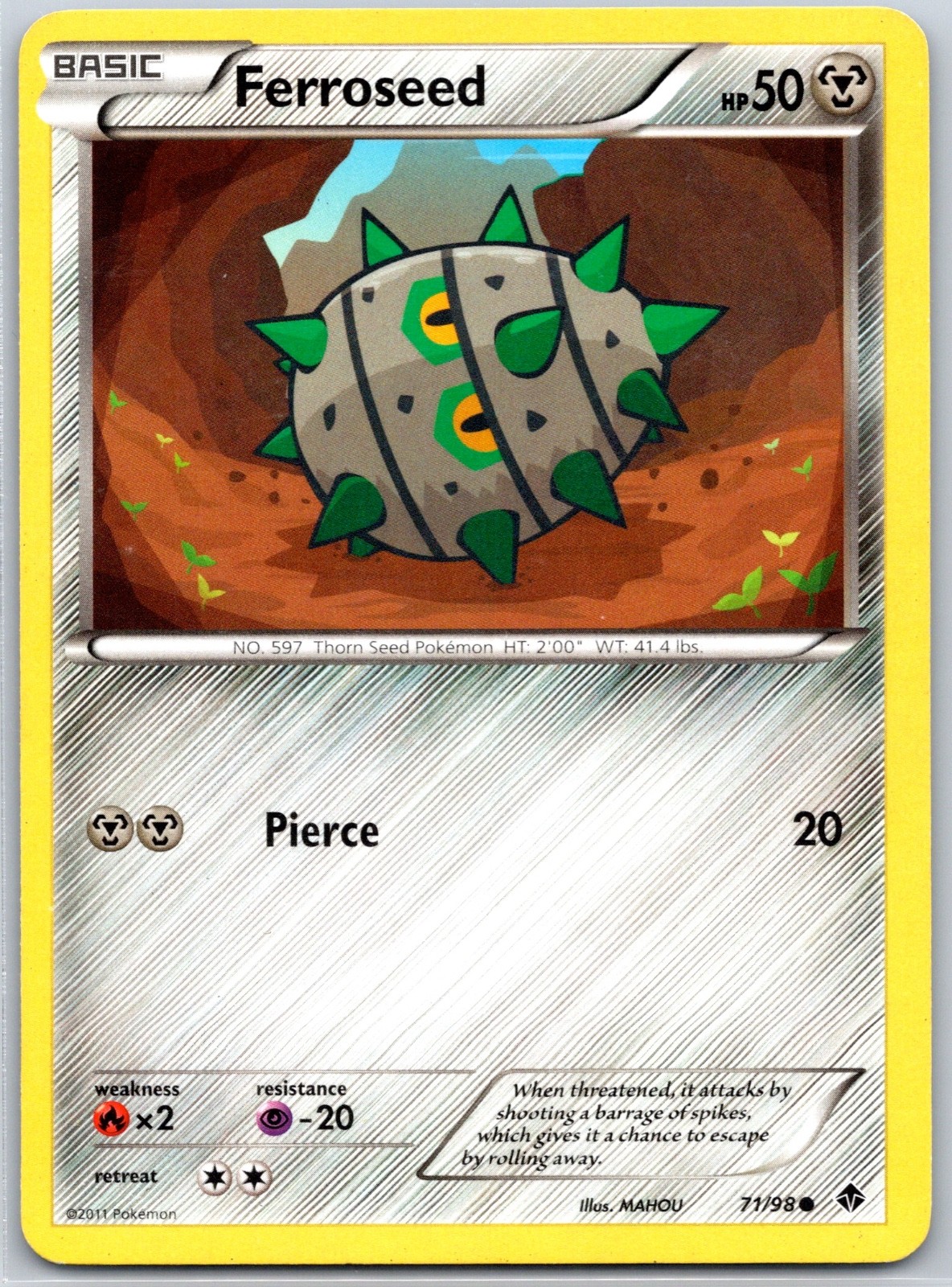 Ferroseed (71) 71/98 -Emerging Powers Common NM