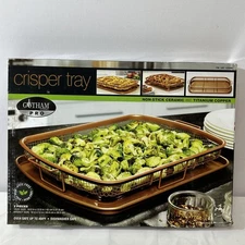 Gotham Steel Crisper Tray Non-Stick Ceramic and Titanium Copper Oven Safe 400F