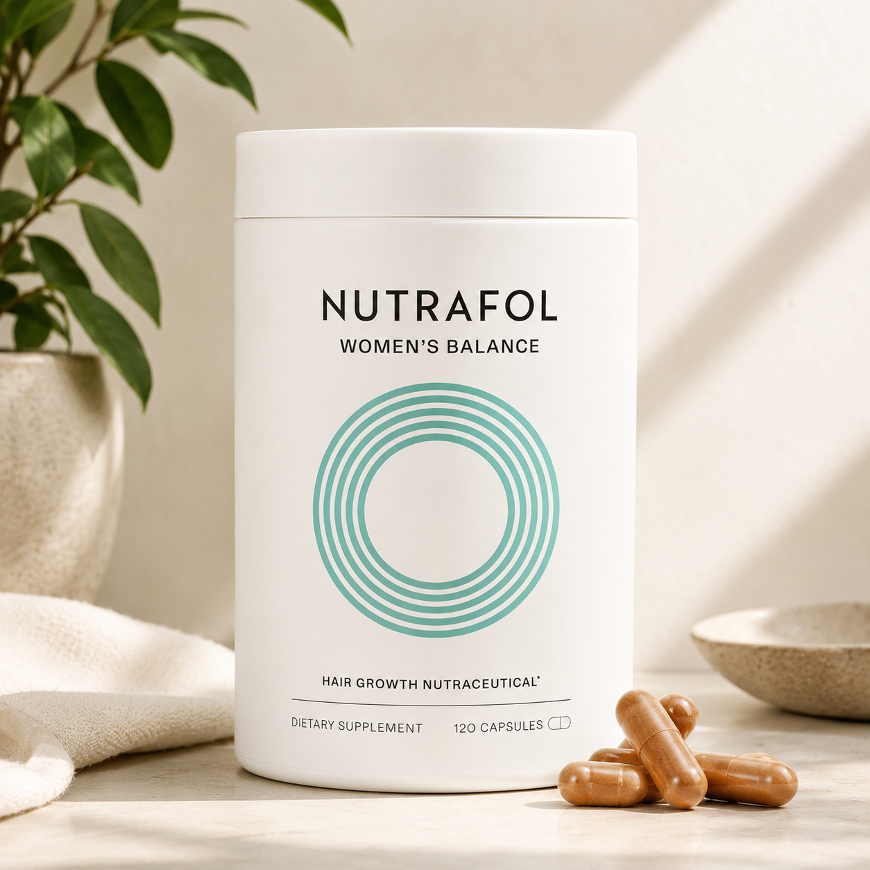 Nutrafol women's balance hair growth supplements, ages 45 and up