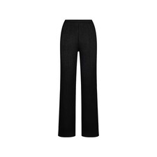 Skims Sheer Knit Straight Leg Pants - Onyx. Size Medium. 108 MSRP