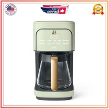 Beautiful 12 Cup Programmable Coffee Maker Sage Green by Drew Barrymore
