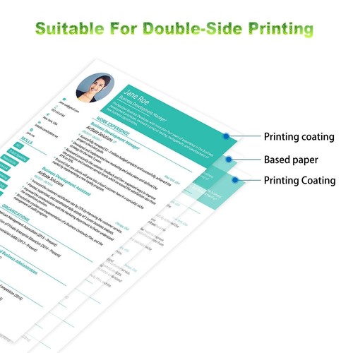 Fotopapier für Laserdrucker Doppelseitig Glänzend A4 200 g/m² 100 Blatt. Geei... - Bild 5 von 7