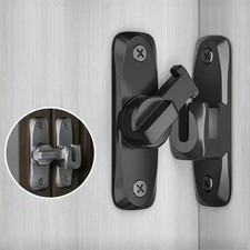 90/180 Degree Flip Door Lock Latch Zinc Alloy Sliding Barn Door Safety Bolt