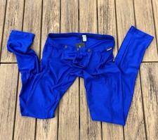 N2N Bodywear Men royal blue  titan runner tights Activewear size  M L XL