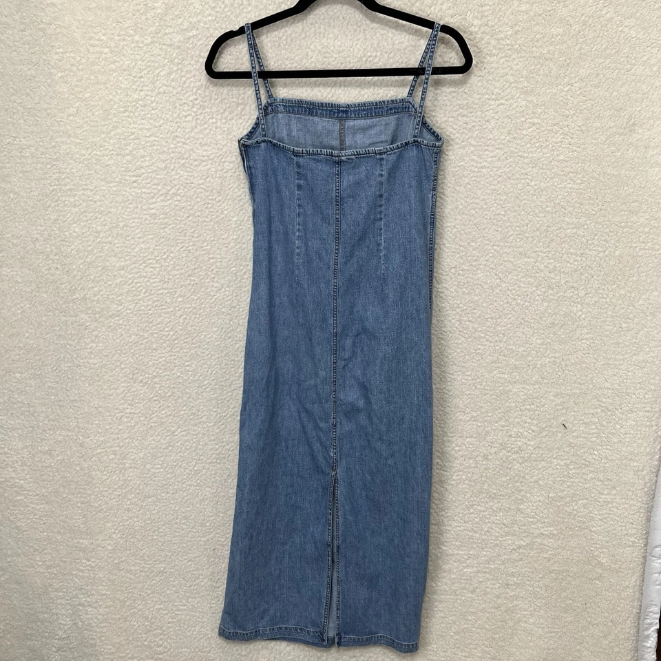 VTG Lauren Jeans Co Ralph Lauren Denim Overall Dress Women’s P/P Blue Jeans - Image 2 of 4