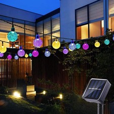 LED Solar String Lights Outdoor Garden Yard Decor Lamp Waterproof Fairy Light