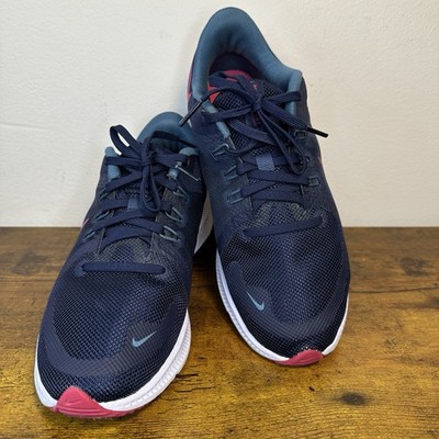 Nike Quest 4 Women's Running Shoes - Blackened Blue Rush Pink Sz 6.5  DA1106-401