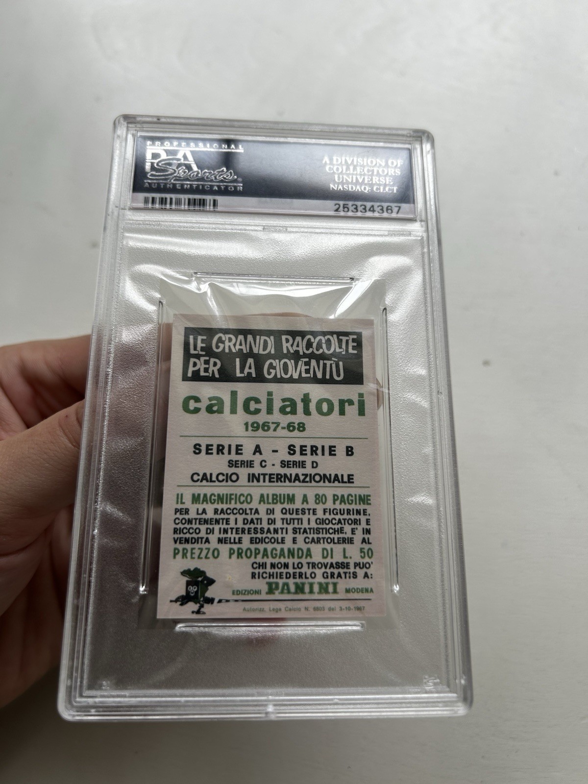 1967 1968 Panini Calciatori PELE PSA 7 NM Set of 2 World Cup BEAUTIFUL LOW POP view 6