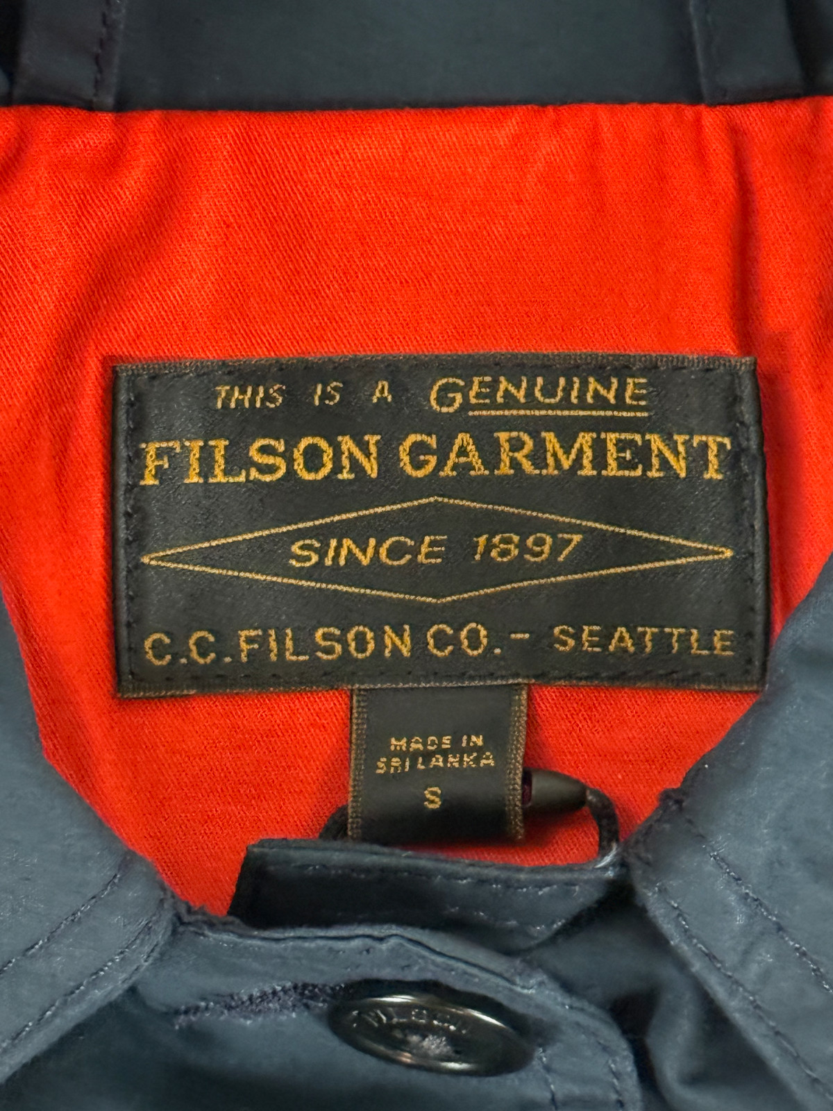 FILSON WOMEN'S RANGER RAINCOAT NAVY S NWT SOLD OUT image 7