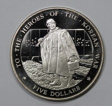 1997 Marshall Island 5 Dollars Heroes of the Korean War (#2)