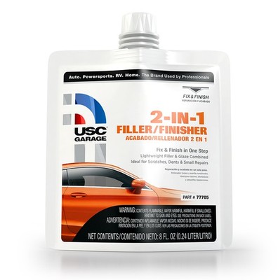 2-In-1 Filler/Finisher, 8 oz. 77705 USC Plastic Clear Finishing Putty