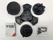 RAM Twist-Lock Triple Suction Cup Base with AMPS Hole Pattern - RAP-365-224-1BU