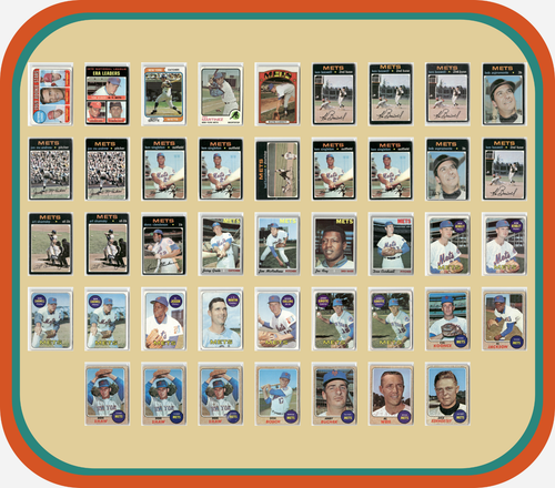 New York Mets – 43 Card Topps Vintage Lot – 1964–1972 – Koosman, Kranepool