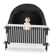 Crib Blackout Cover Canopy for Baby, Pop Up Crib Tent for Pack n Blackout98
