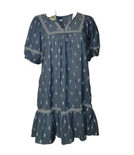 Old Navy Women’s Size M Faux Denim Smock Dress