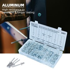 420tlg Blindnieten Set Alu Nieten Sortiment Popnieten 2,4 3,2 4 4,8 Flachkopf