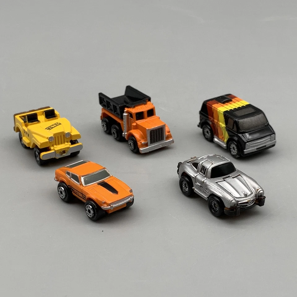 Vintage 1980s Galoob Micro Machines Lot Cars Trucks Van Jeep 240Z Diecast Set - Image 2 of 4
