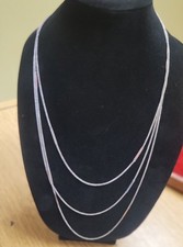 Silpada long sterling silver Tone Layered Chain Necklace Multi-Strand 24"