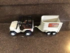 Vintage Tonka SAFARI JEEP & TRAILER Pressed Steel Car Vehicle