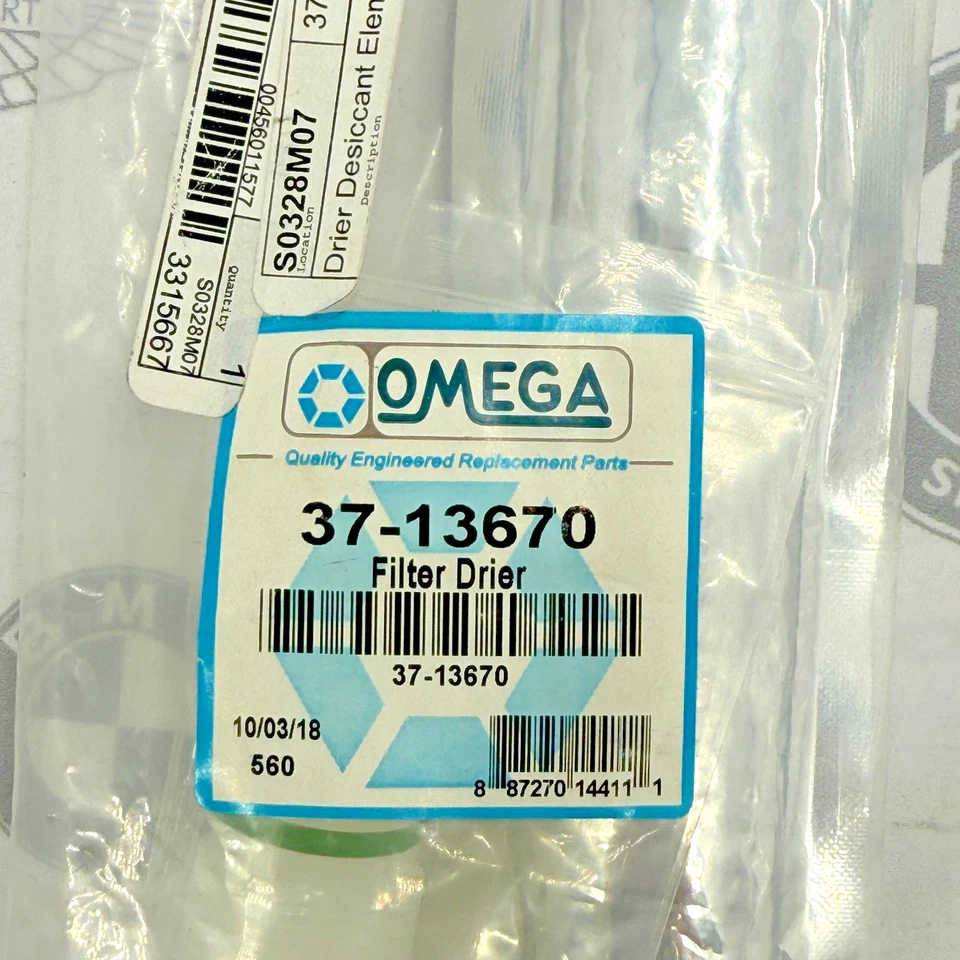 2005-2008 HONDA ODYSSEY ACURA RL NEW DESICCANT BAG KIT FILTER DRIER 37-13670 - Image 2 of 3