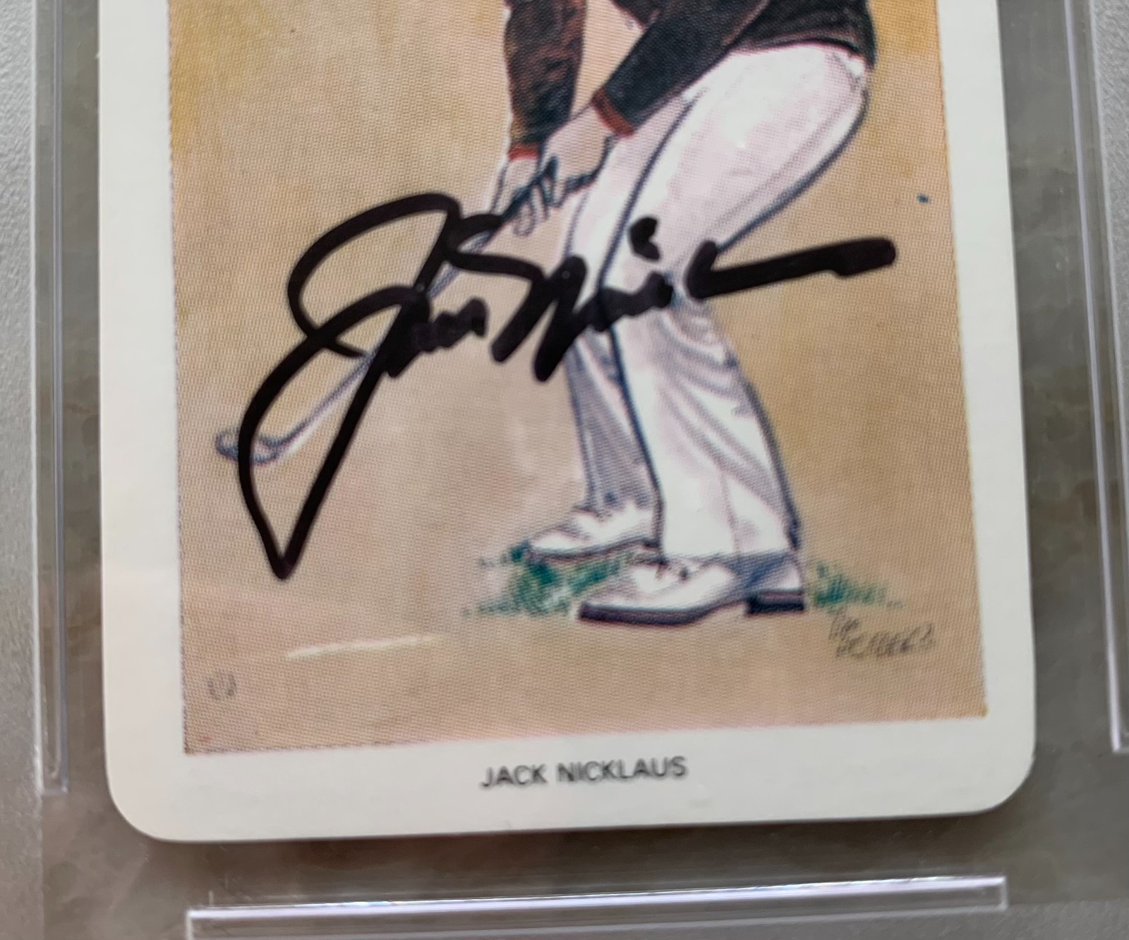 Jack Nicklaus Autographed 1979 World of Sport #22 RC - PSA 6 Auto 10 RARE view 2